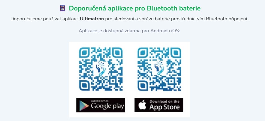 QR kód ke stažení aplikace Ultimatron