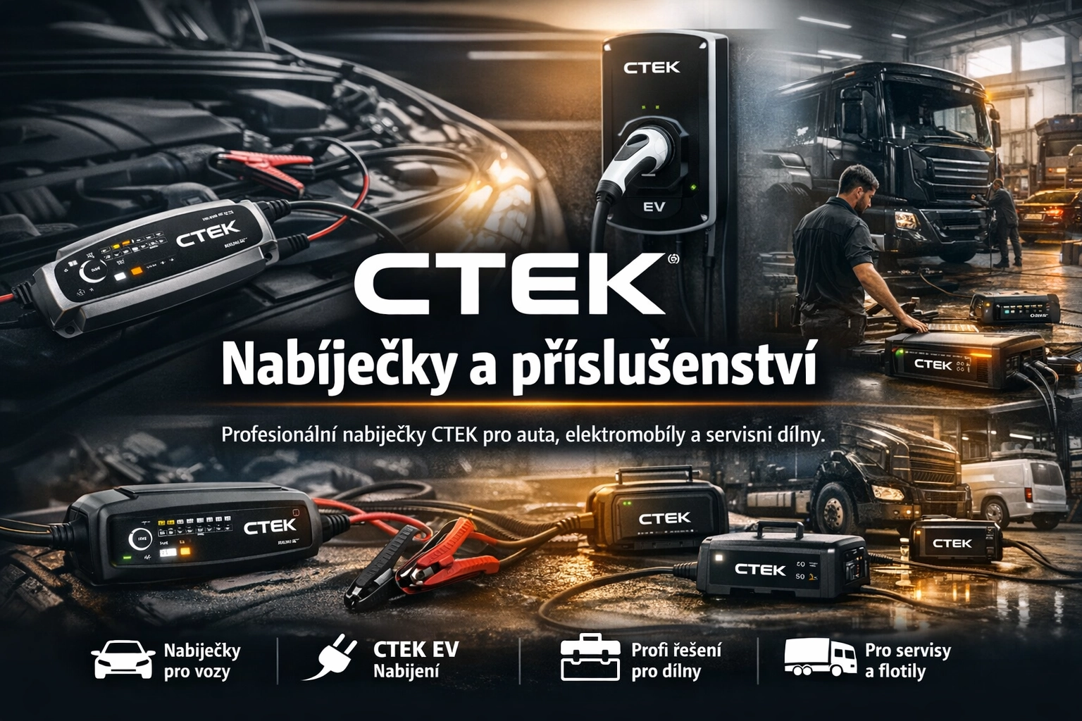 CTEK – nabíječky a příslušenství