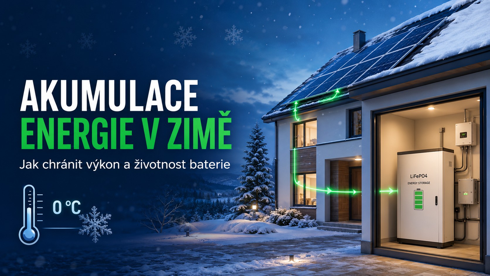 Akumulace energie v zimě: Jak nízké teploty ovlivňují LiFePO4 baterie?
