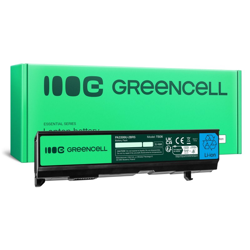 Green Cell TS06 Baterie Toshiba Satellite A80 A100 A105 M40 M50 Tecra A3 A6 4400mAh Li-ion