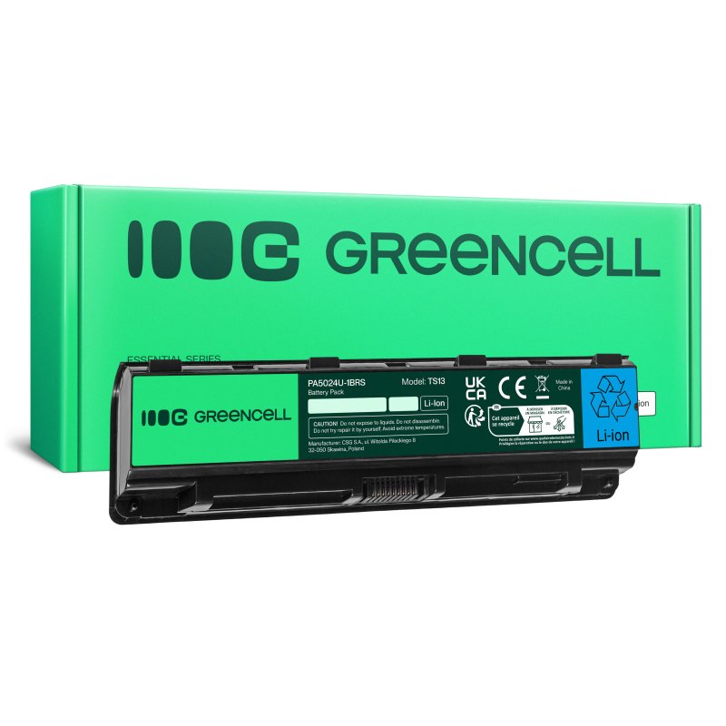 *Green Cell TS13 Baterie Toshiba Satellite C850 C855 C870 L850 L855 4400mAh Li-ion