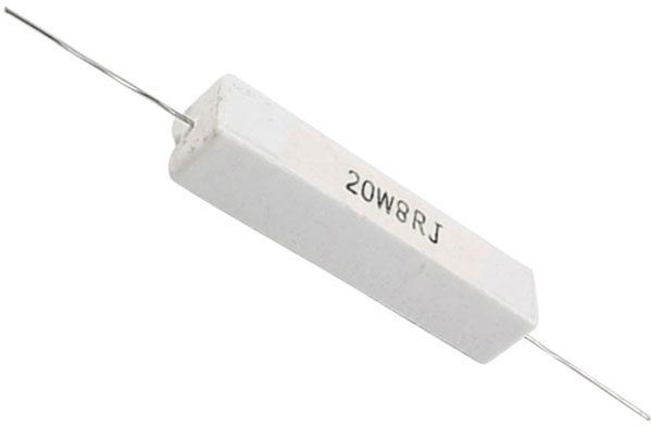 *10R rezistor 20W drátový keramický, 5%, 400ppm, 500V