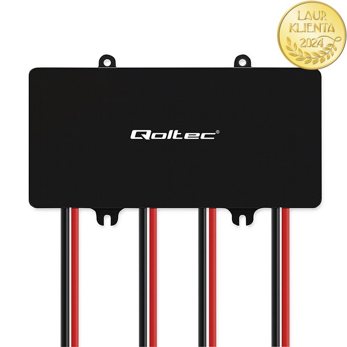 *Qoltec 51098 Balancer 48V Vyrovnávač napětí Qoltec 48V pro 4 x 12V | 10A | LiFePO4 AGM gelové baterie