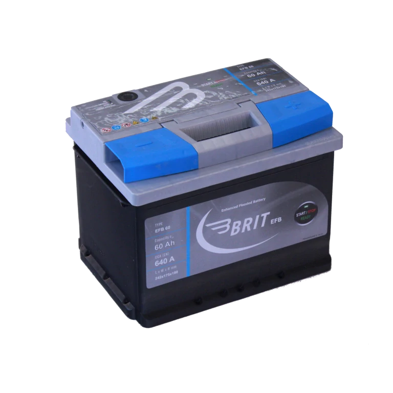 Autobaterie BRIT EFB 60 Ah - Baterie EFB START&STOP