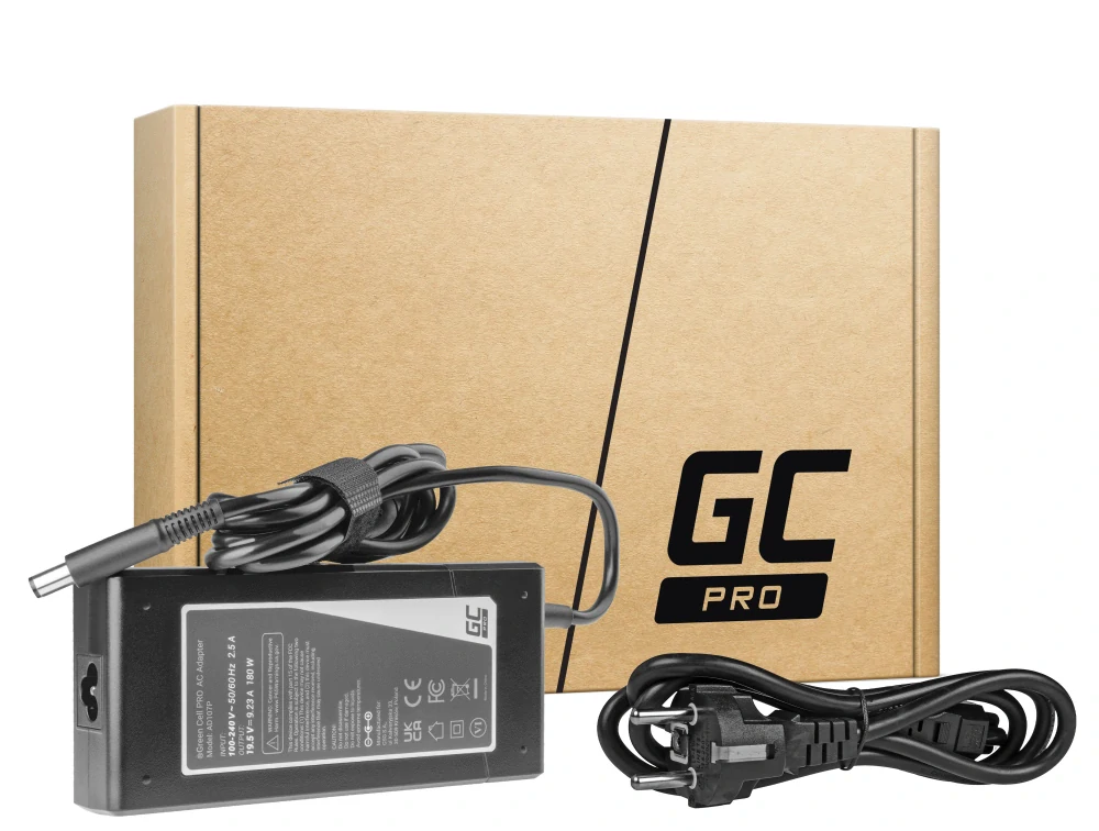 *Green Cell AD107P Adaptér Nabíječka Dell Latitude E5510 E7240 E7440 Alienware 13 14 15 M14x M15x R1 R2 R3 19.5V 9.23A 180W