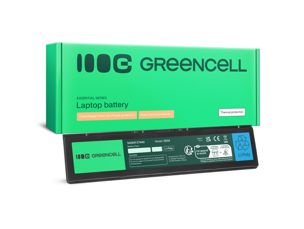 *Green Cell DE93 Baterie Dell Latitude E7440 4500mAh Li-Ion