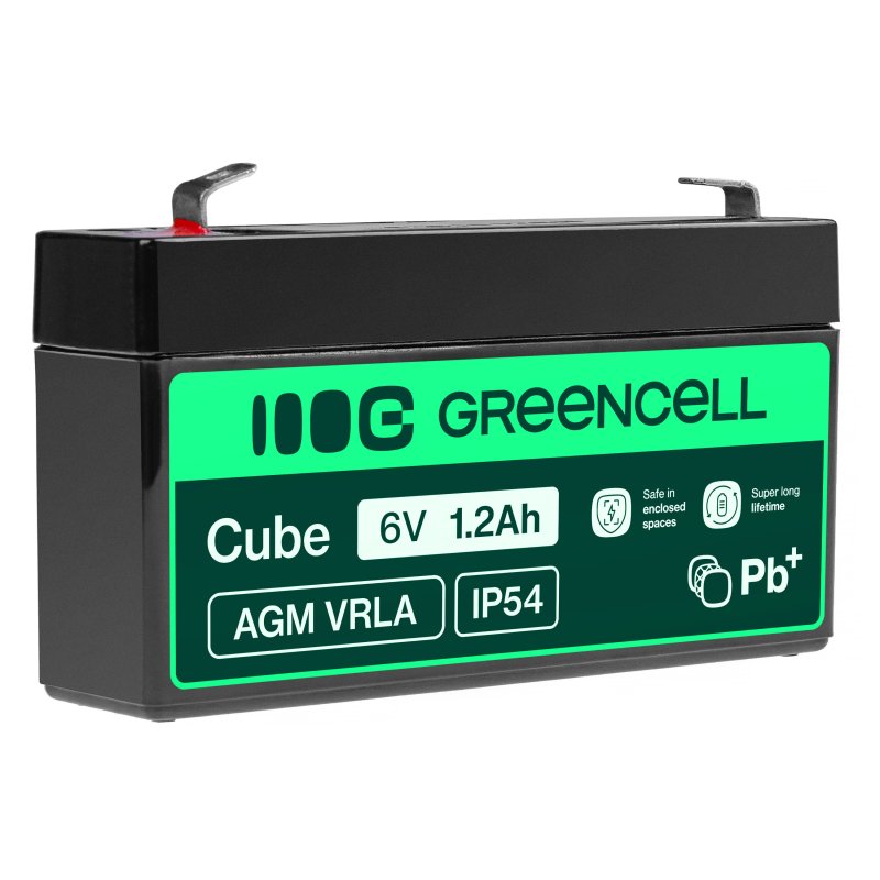 Green Cell AGM Baterie 6V 1.2Ah