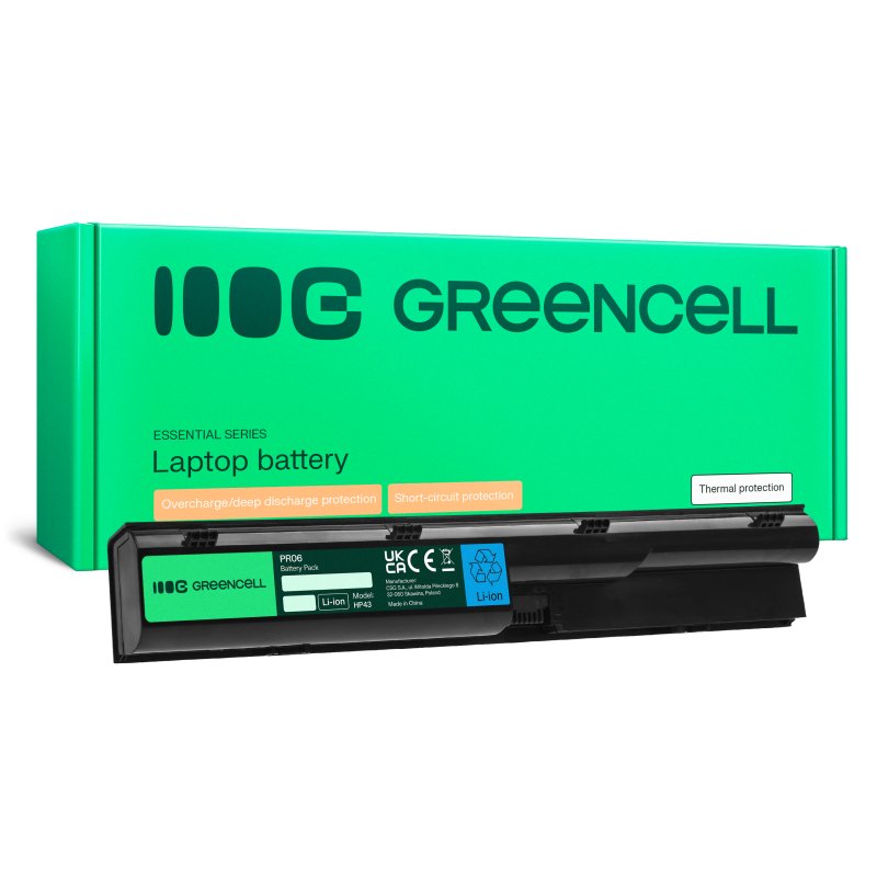 *Green Cell HP43 Baterie HP PR06 do HP Probook 4330s 4430s 4440s 4530s 4540s 4400mAh Li-ion