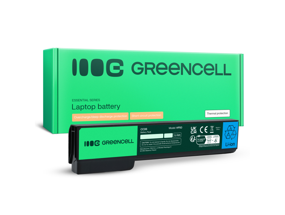 *Green Cell HP50 Baterie HP EliteBook 8460p ProBook 6360b 6460b 6560b 4400mAh Li-ion