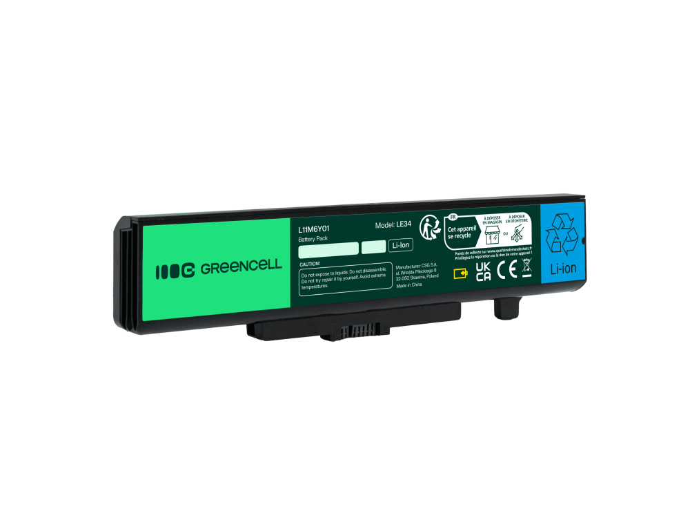 *Green Cell LE34 Baterie Lenovo G400,G405,G410,G480,G485,G486,G500,G505,G510,G580,G585,G700,G710,G780 4400mAh Li-ion