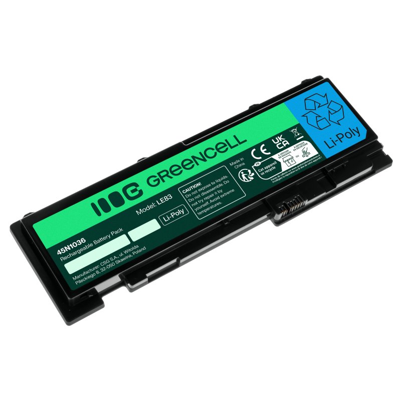 Green Cell LE83 Baterie Lenovo 45N1036 45N1037 Lenovo ThinkPad T430s T430si 3400mAh Li-ion