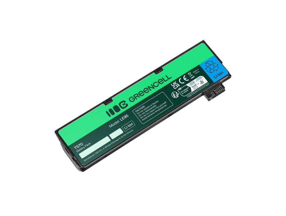 *Green Cell LE95 Baterie Lenovo ThinkPad T470 T570 A475 P51S T25 4400mAh Li-ion