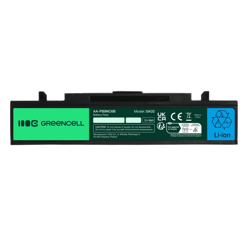 Green Cell SA02 Baterie Samsung RV511 R519 R522 R530 R540 R580 R620 R719 R780 6800mAh Li-Ion