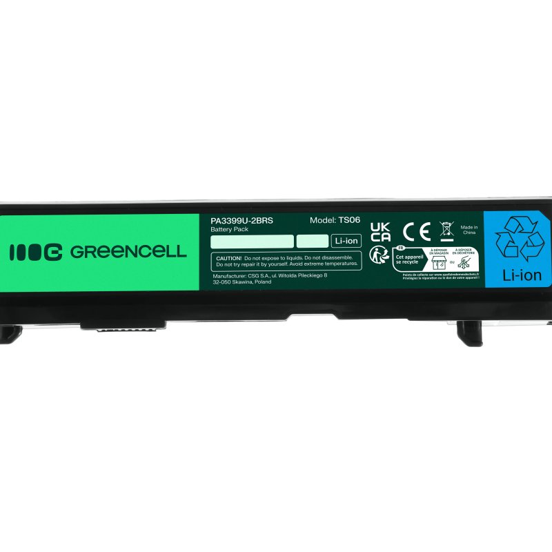 Green Cell TS06 Baterie Toshiba Satellite A80 A100 A105 M40 M50 Tecra A3 A6 4400mAh Li-ion