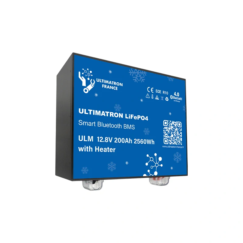 *❄️Baterie LiFePO4 12,8V 200Ah Ultimatron Smart BMS s vyhříváním – pod sedadlo