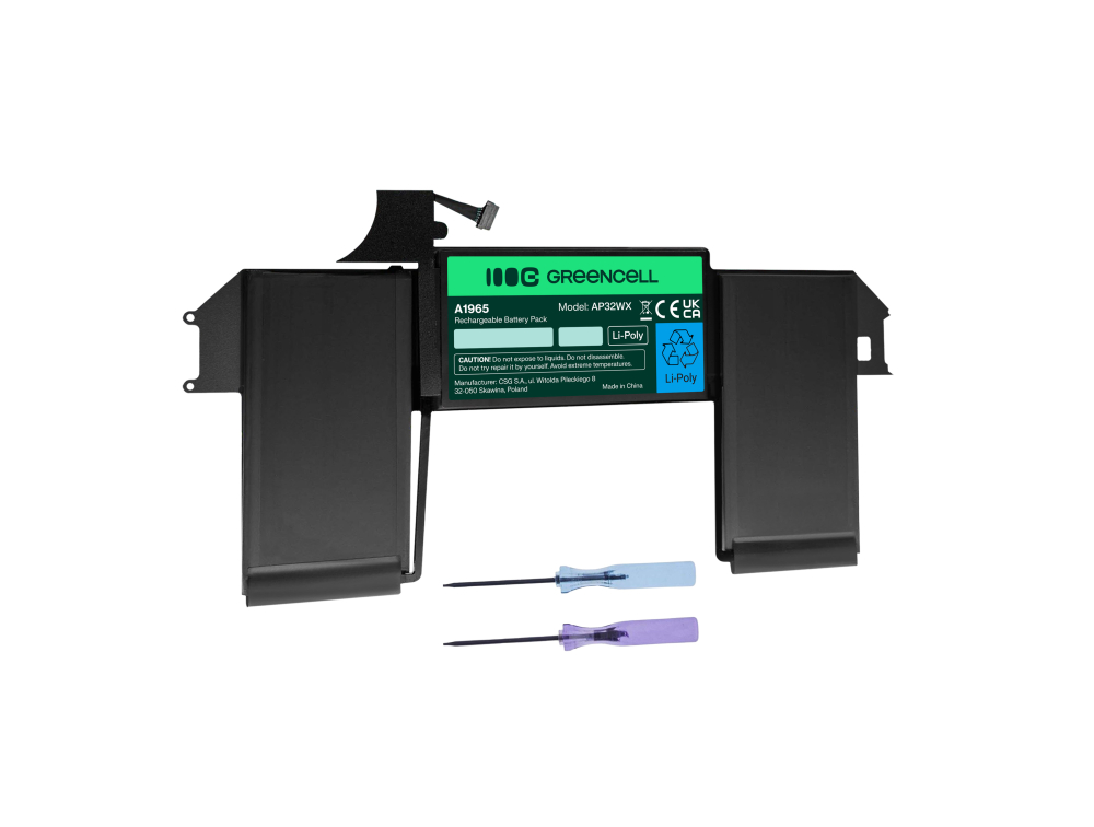 Green Cell AP32WX Baterie Apple A1965 pro Apple MacBook Air 13 A1932 A2179 (2018, 2019, 2020)48Wh Li-Pol