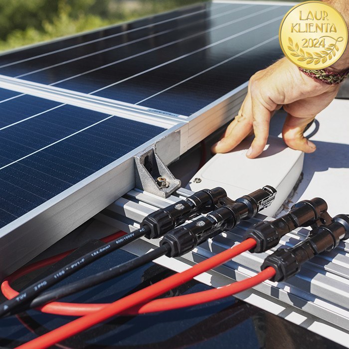*Qoltec 52597 Instalační konektor MC4 Solar konektor s pojistkou | Konektor MC4 | 1000V | 20A