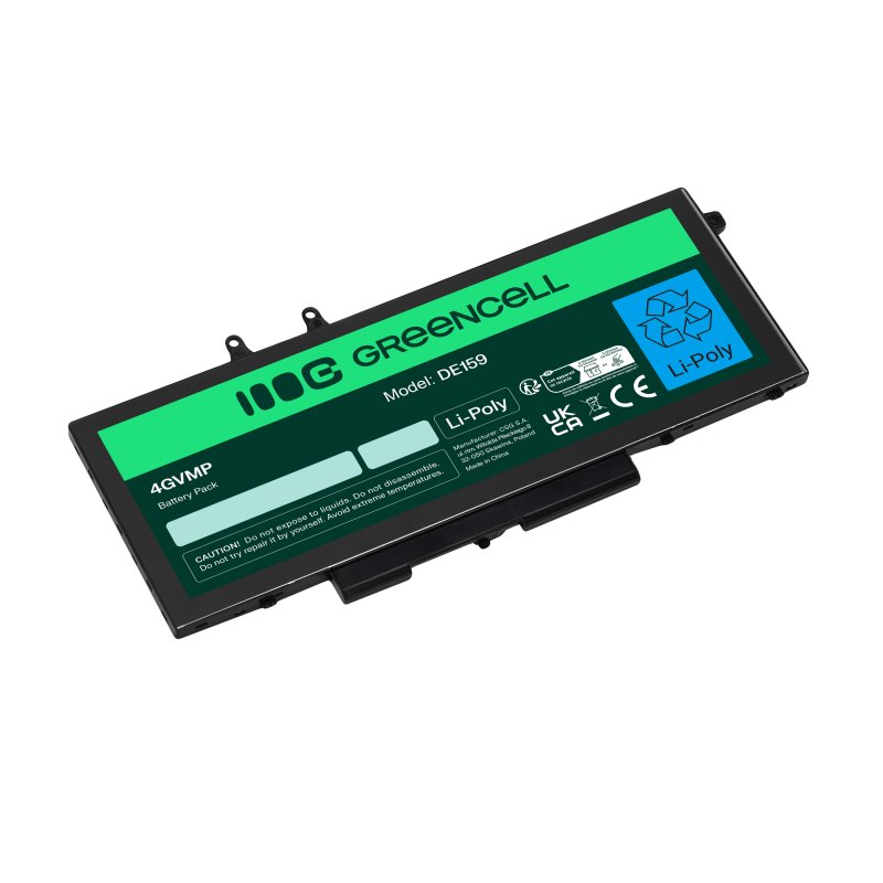 *Green Cell DE159 Baterie Dell 4GVMP do Dell Latitude 5400 5410 5500 5510 Precision 3540 3550 8000mAh Li-Ion
