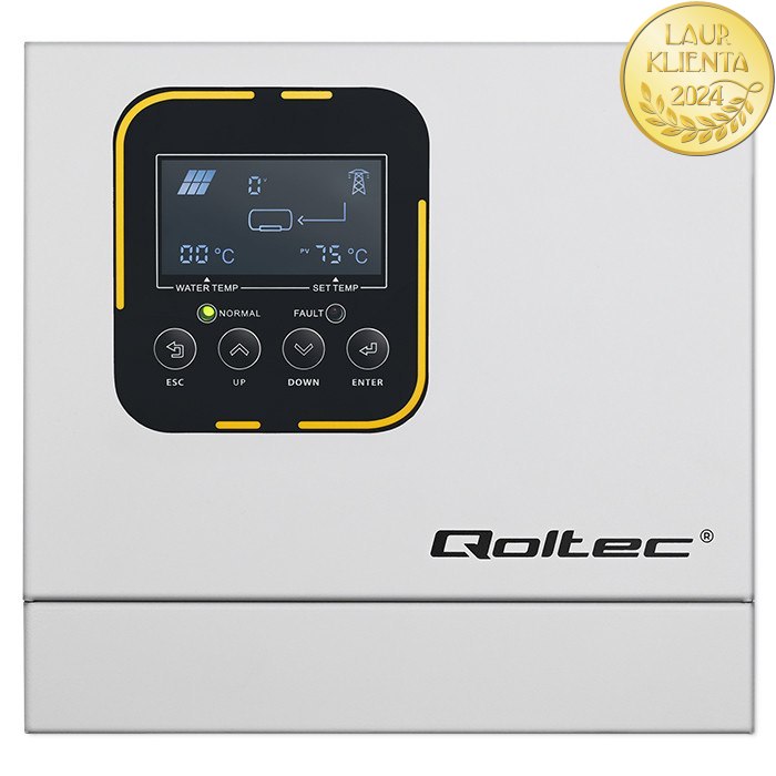 Qoltec 53872 Solární měnič pro ohřev vody ECO Solar Boost | MPPT | BYPASS | LCD | 4 kW