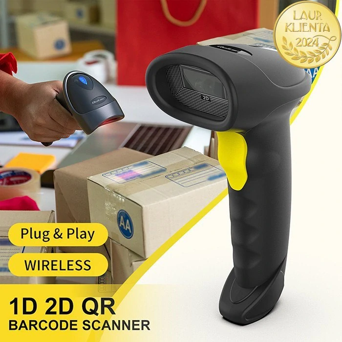 Qoltec 50880 Čtečka čárových kódů a QR kódů Qoltec | 1D 2D | USB | Bluetooth