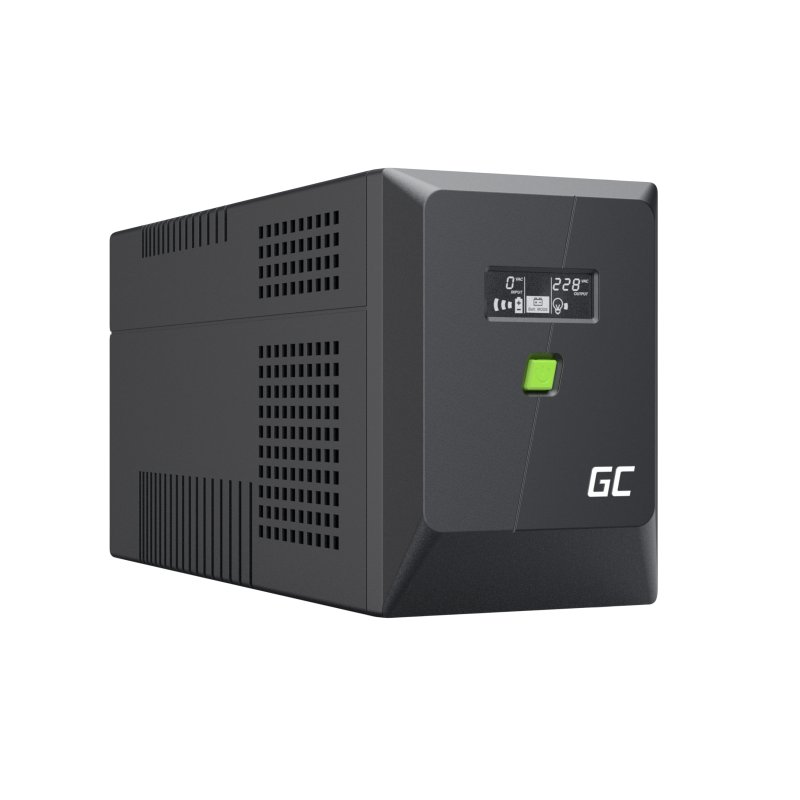 Green Cell UPSLM1200 Záložní zdroj UPS Greencell 2000VA 1200W PowerProof s LCD displejem modifikovaný sinus