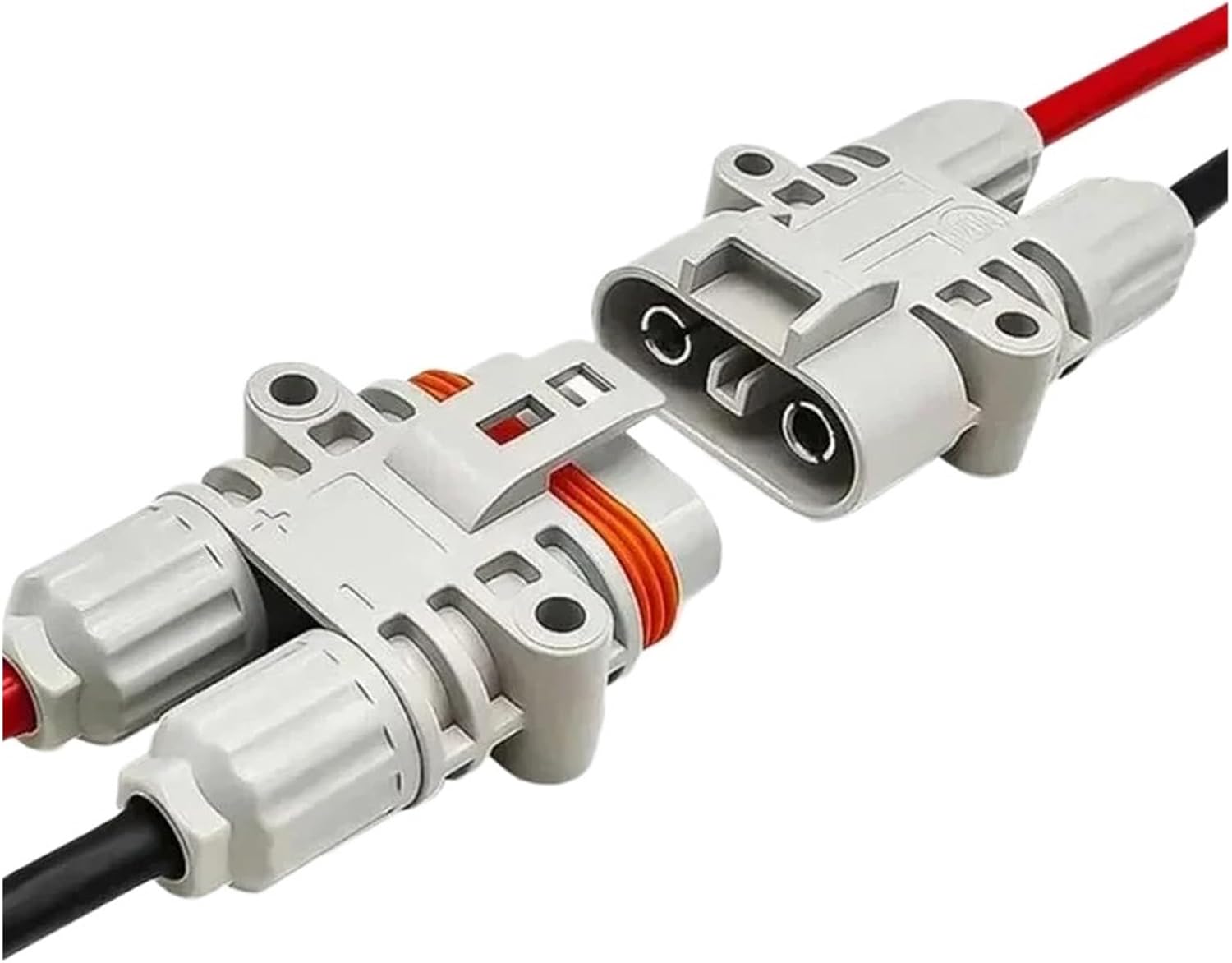 Vodotěsný vysokoproudový konektor 120A 1200V (Anderson typ) – sada samec/samice 10mm² pro baterie, vozíky a solární systémy