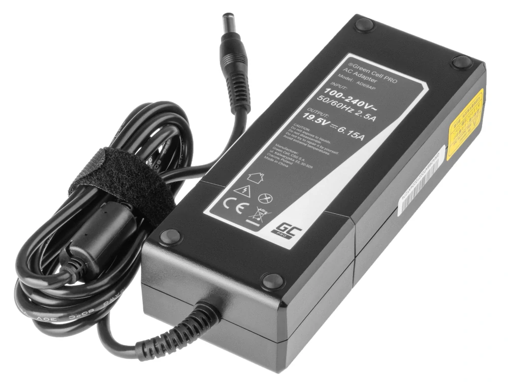 *Green Cell AD69AP Nabíječka adaptér pro Lenovo IdeaPad Y510p Y550p Y560 Y570 Y580 Z500 Z570 MSI GE60 GE70 GP70 19.5V 6.15A 120W