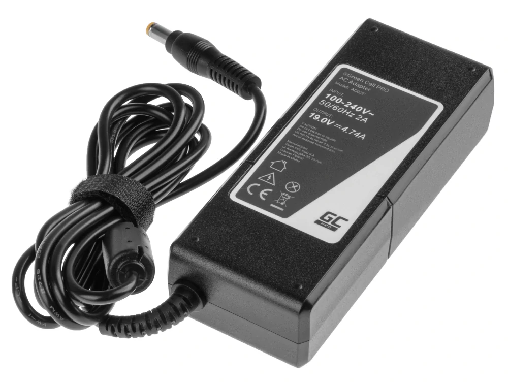 *Green Cell AD02P Nabíječka adaptér pro Acer Aspire 5730Z 5738ZG 7720G 7730 7730G TravelMate 2301WLMi 19V 4.74A | 90W