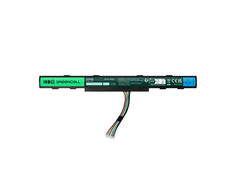 *Green Cell AC51 Baterie Acer Aspire E 15 E15 E5-575 E5-575G E 17 E17 E5-774 E5-774G 2200mAh Li-ion