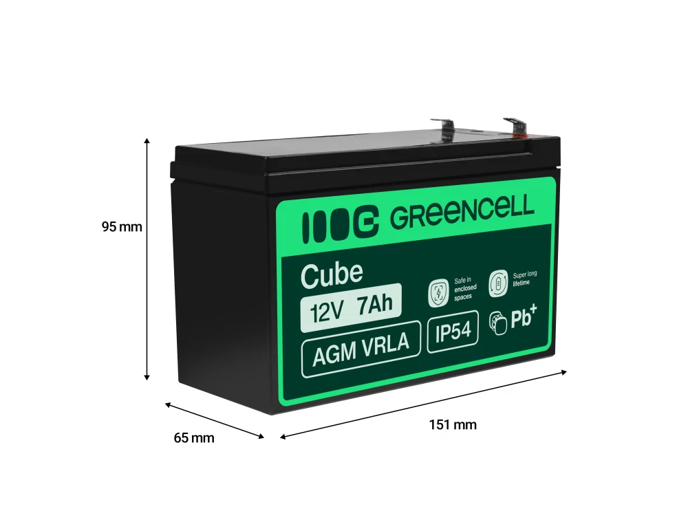 *Green Cell AGM Baterie 12V 7Ah