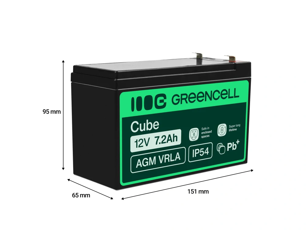 *Green Cell AGM Baterie 12V 7.2Ah
