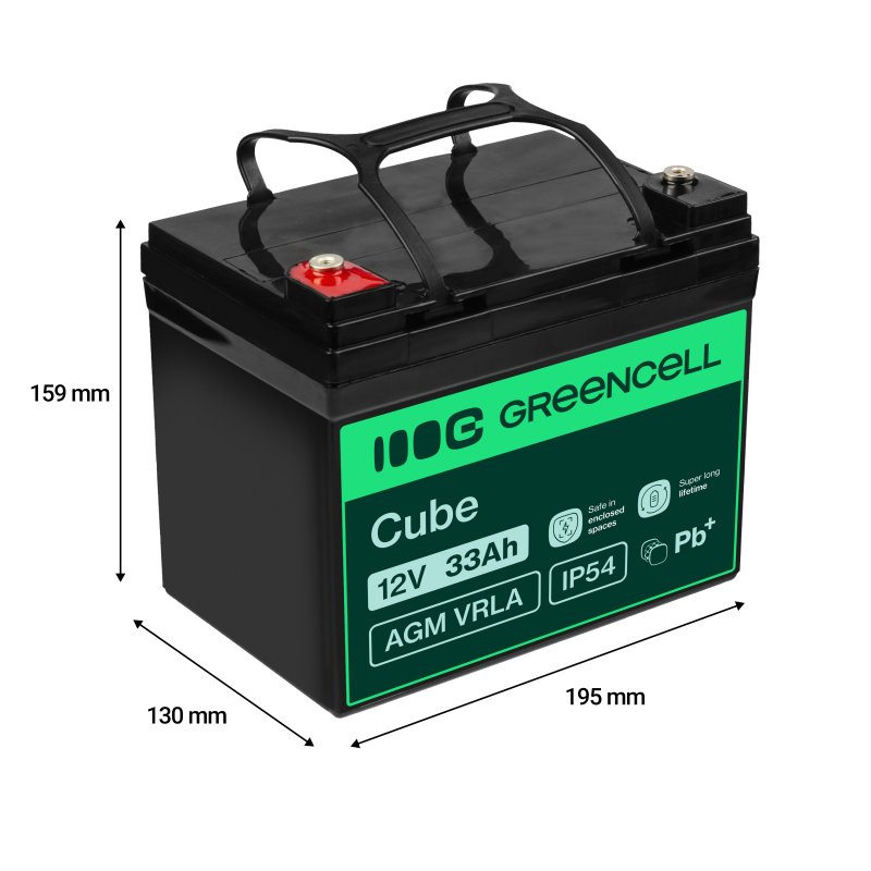 *Green Cell AGM Baterie 12V 33Ah