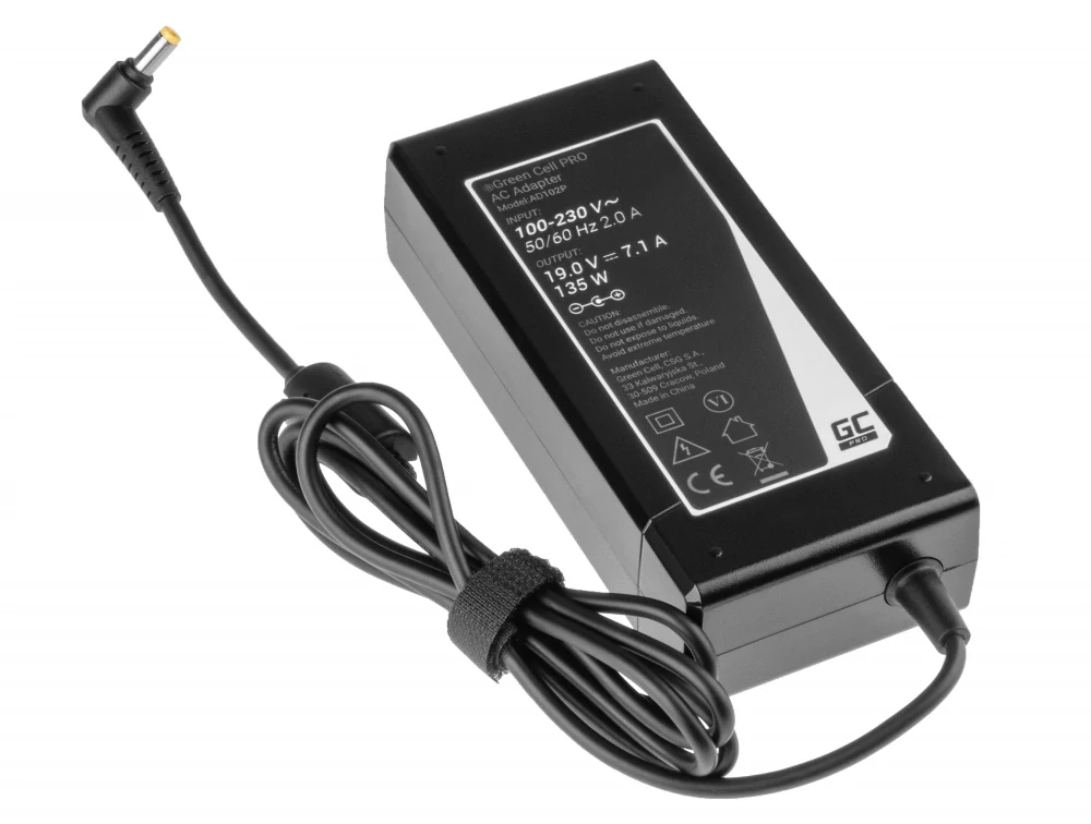 *Green Cell AD102P Adaptér Nabíječka Acer Aspire Nitro V15 VN7-571G VN7-572G VN7-591G VN7-592G 19V 7.1A 135W