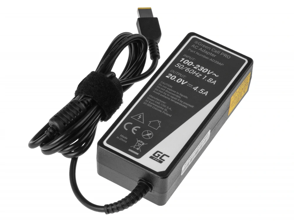*Green Cell AD39AP Adaptér Nabíječka Lenovo G500s G505s G510 G510s Z500 Z510 Z710 Z51 Z51-70 ThinkPad X1 Carbon 4.5A 90W