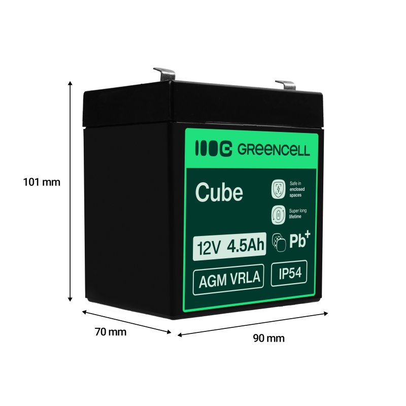 *Green Cell AGM baterie 12V 4.5Ah