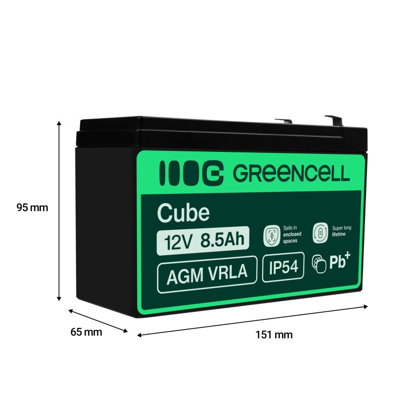 *Green Cell AGM baterie 12V 8.5Ah