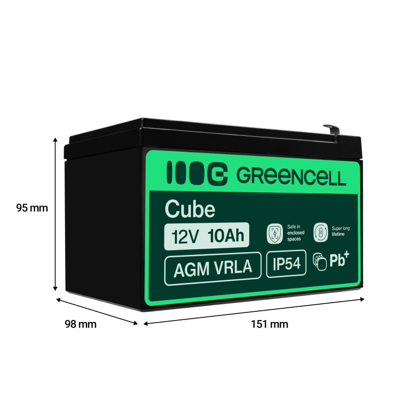 *Green Cell AGM baterie 12V 10Ah