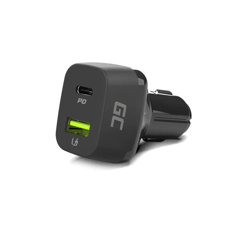 *Green Cell Nabíječka do auta USB-C Power Delivery + USB Quick Charge 3.0