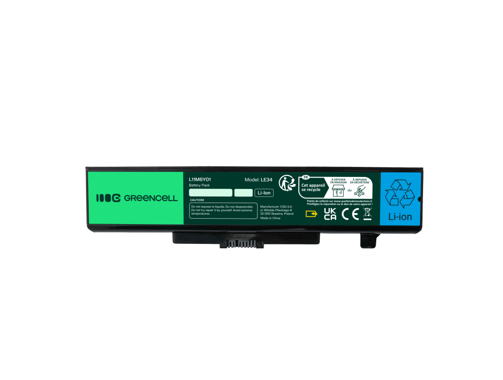 *Green Cell LE34 Baterie Lenovo G400,G405,G410,G480,G485,G486,G500,G505,G510,G580,G585,G700,G710,G780 4400mAh Li-ion