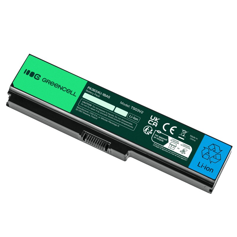 *Green Cell TS03V2 Baterie Toshiba Satellite A660 C650 C660 C660D L650 L650D L655 L670 L670D L675 4400mAh Li-ion