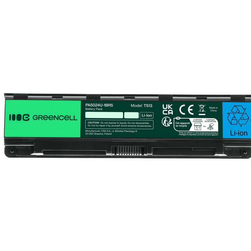 *Green Cell TS13 Baterie Toshiba Satellite C850 C855 C870 L850 L855 4400mAh Li-ion
