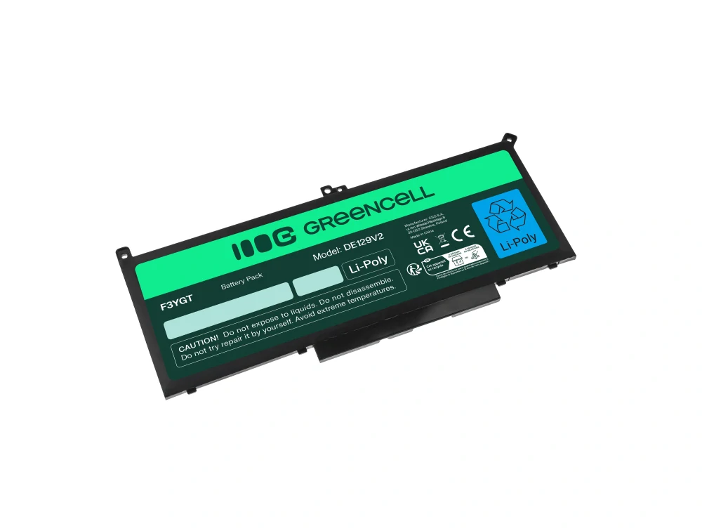 *Green Cell DE129V2 Baterie Dell F3YGT do Dell Latitude 7280 7290 7380 7390 7480 7490 5800mAh Li-Ion