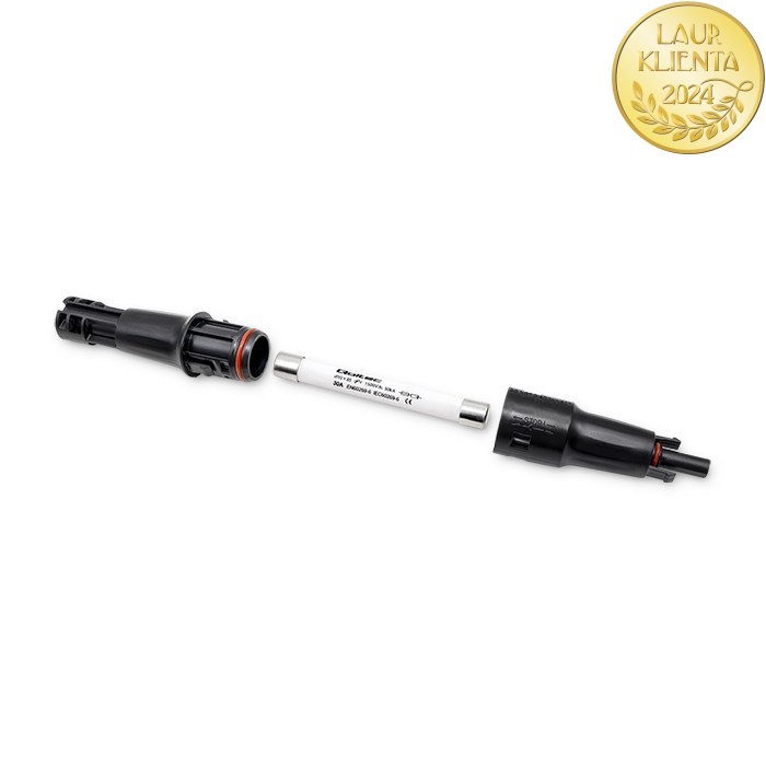 Qoltec 52599 Instalační konektor MC4 Solar konektor s pojistkou | Konektor MC4 | 1500V | 30A