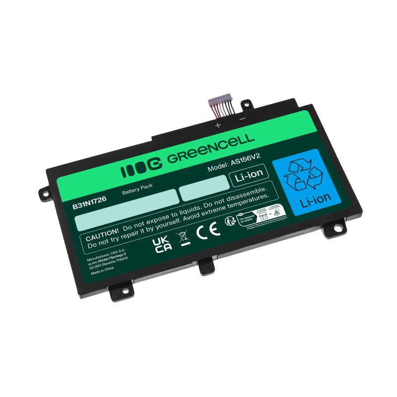 *Green Cell AS156V2 Baterie Asus B31N1726, Asus TUF Gaming FX504 FX504G FX505 FX505D FX505G A15 FA506 A17 FA706 3100mAh Li-Ion