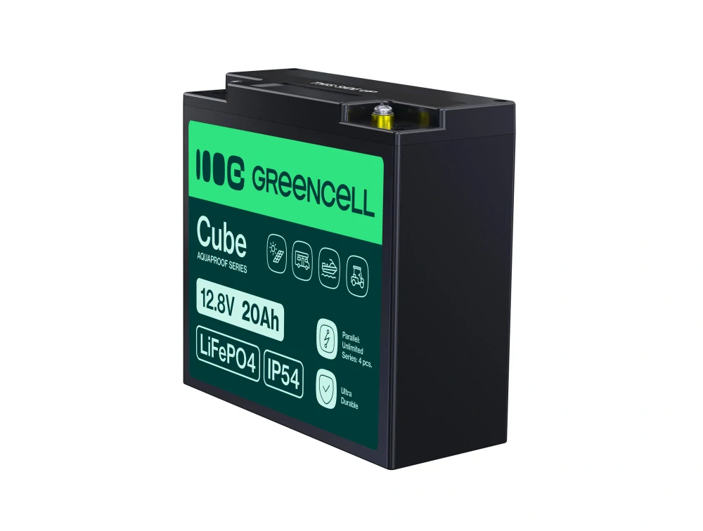 *Baterie LiFePO4 Green Cell LFPGC12V20AH LiFePO4 Baterie 12V, 12,8V 20Ah IP54