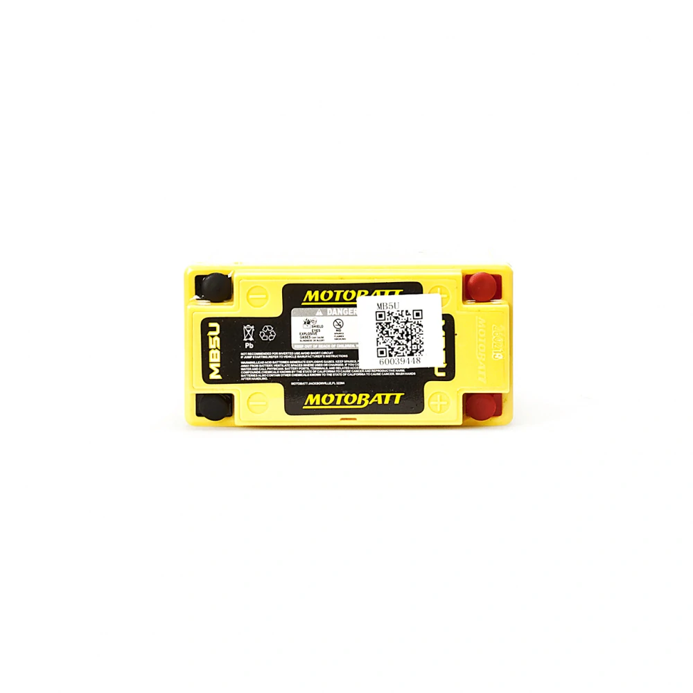Motobatt MB5.5U AGM motobaterie 12V 7Ah 90A – bezúdržbová baterie pro motorky, skútry a čtyřkolky, náhrada YB12A-A / YB12AL-A / 12N12-4A | Oficiální CZ distribuce