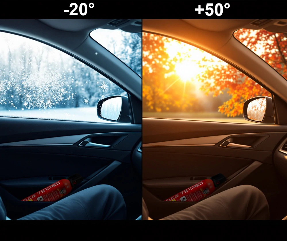 Hasicí sprej SAFE 750 RED + držák SAFE 75C