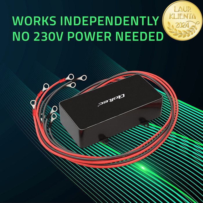 *Qoltec 51098 Balancer 48V Vyrovnávač napětí Qoltec 48V pro 4 x 12V | 10A | LiFePO4 AGM gelové baterie