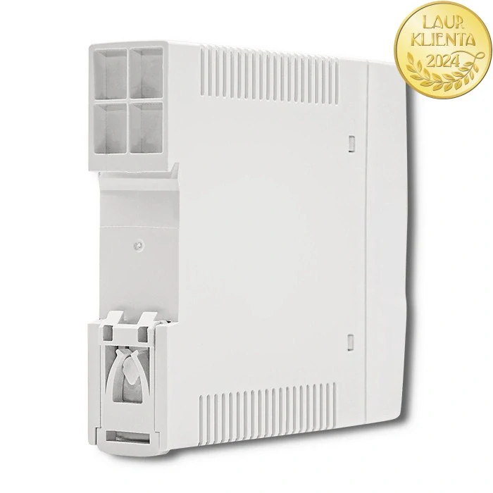 Qoltec 50907 – napájecí zdroj na DIN lištu 10 W / 24 V / 0,42 A / Bílý