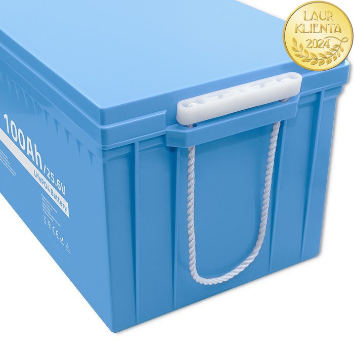 Qoltec 53708 Baterie 24V LiFePO4 lithiová železná fosfátová baterie | 25,6 V | 100 Ah | 2560 Wh | BMS